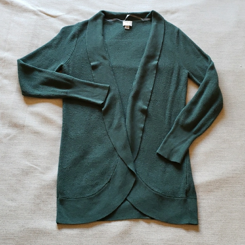 TARGET Dark Emerald Green Cardigan size L